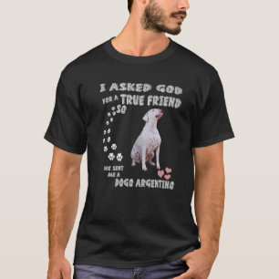Argentinian Mastiff Dog Mum Dad Costume, Cute Dogo T-Shirt
