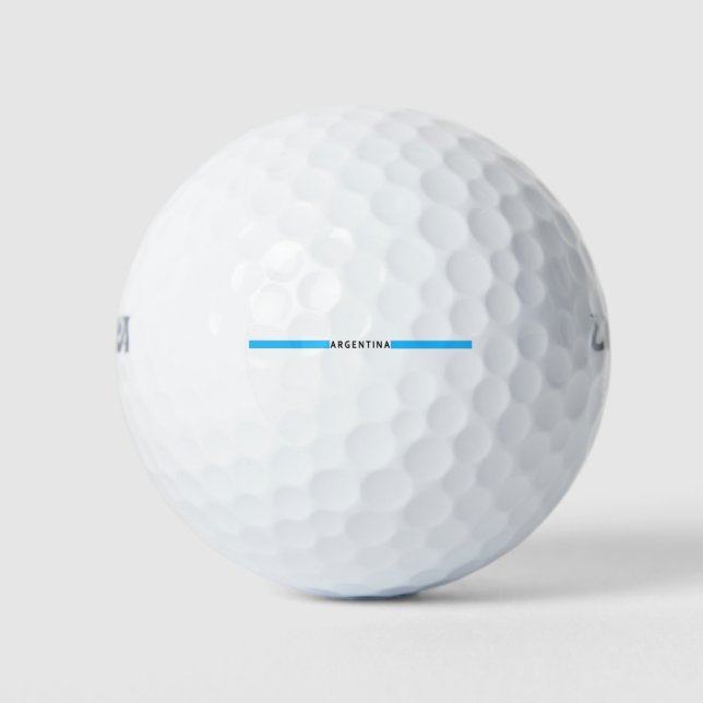 Argentinian minimalistic flag golf balls (Front)