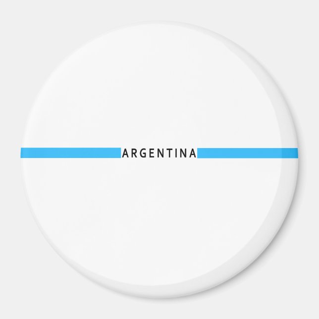 Argentinian minimalistic flag magnet (Front)