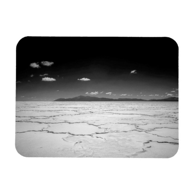 Argentinian Salt Flats Desert And Mountains Magnet (Horizontal)