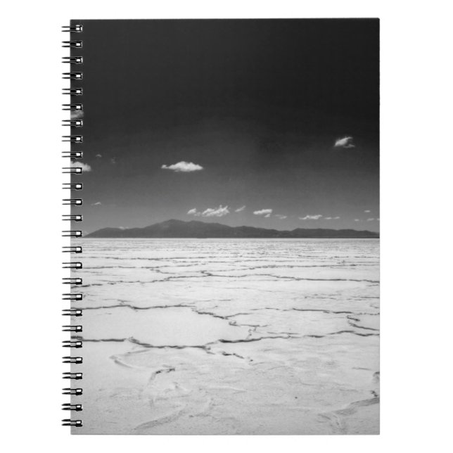 Argentinian Salt Flats Desert And Mountains Notebook (Front)