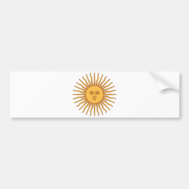 Argentinian Sun Bumper Sticker (Front)