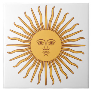 Argentinian Sun Ceramic Tile