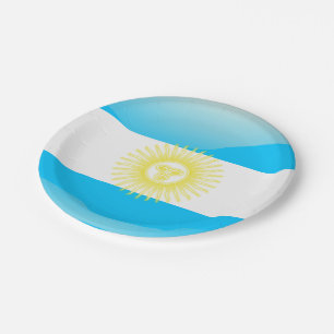 Argentinian Sun of May Paper Plate