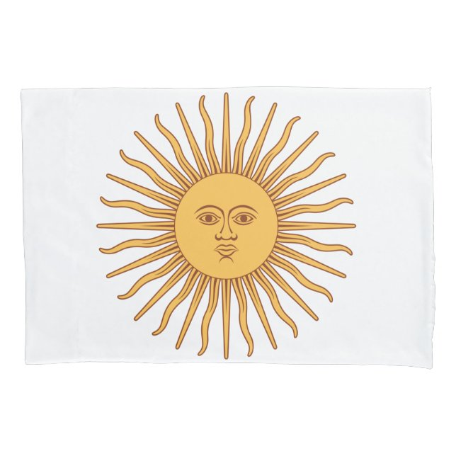 Argentinian Sun Pillowcase (Front)