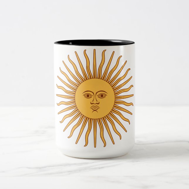 Argentinian Sun Two-Tone Coffee Mug (Center)