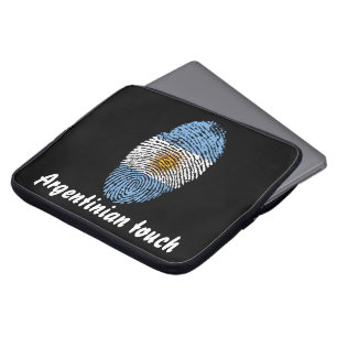 Argentinian touch fingerprint flag laptop sleeve