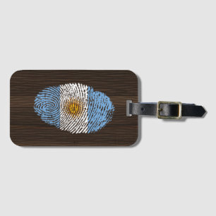 Argentinian touch fingerprint flag luggage tag