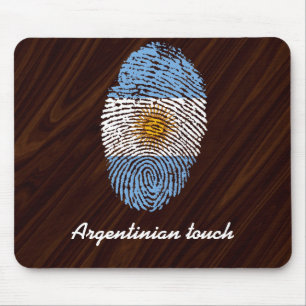Argentinian touch fingerprint flag mouse pad