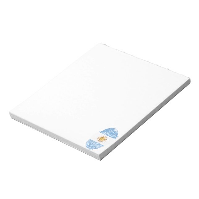 Argentinian touch fingerprint flag notepad (Rotated)
