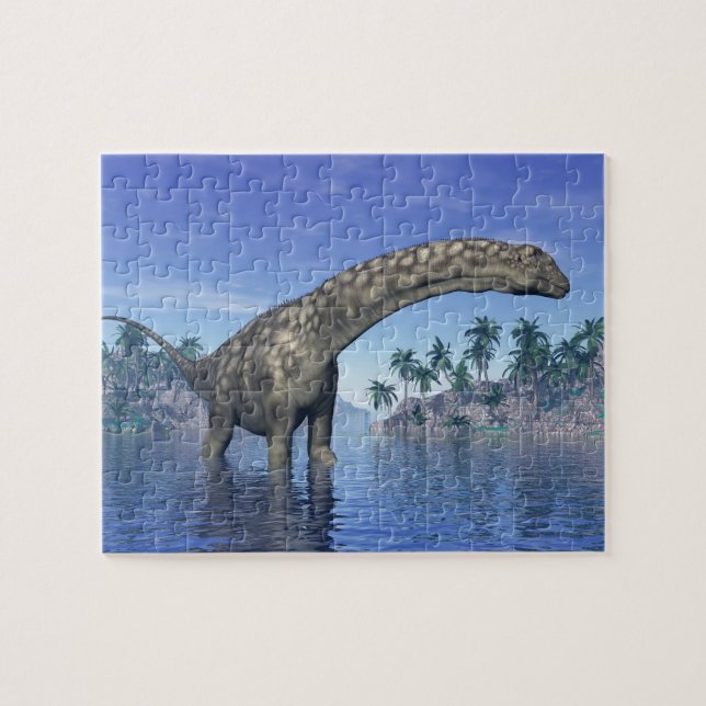 Argentinosaurus dinosaur - 3D render Jigsaw Puzzle (Horizontal)