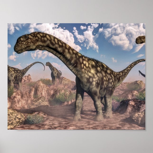 Argentinosaurus dinosaurs poster (Front)