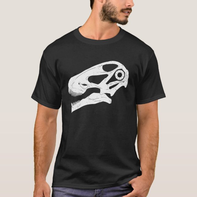 Argentinosaurus Skull Fossil Hunter T-Shirt (Front)