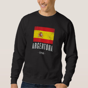 Argentona Spain Es Flag City Bandera Ropa Sweatshirt