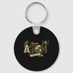 ARGH Pirate Ship Parrot Jolly Roger Costume Pirate Key Ring