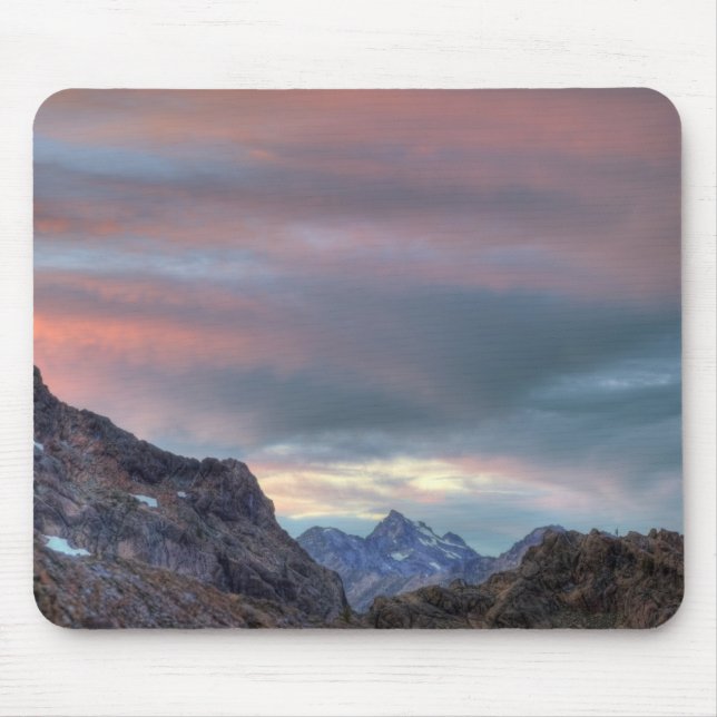 Argonaut Peak, sunset Mouse Pad (Front)