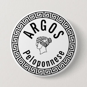 Argos - Peloponnese (Greece) 7.5 Cm Round Badge