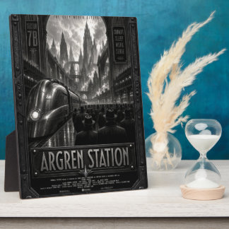 Argren Station Dystopian Zoltanis Plaza Cityscape Plaque