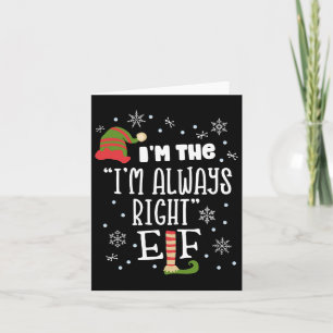 Argue Elf Matching Family Group Christmas T Xmas W Card