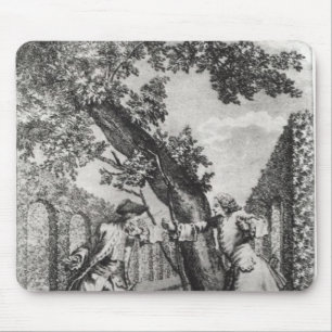 Argument between Jean-Jacques Rousseau Mouse Pad