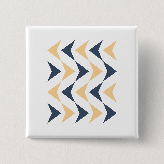 Argyle arrows 15 cm square badge (Front)