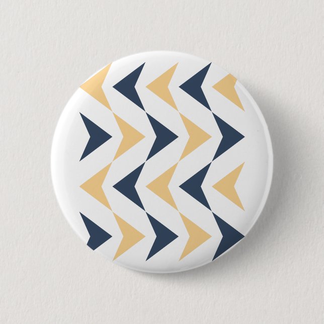 Argyle arrows 6 cm round badge (Front)
