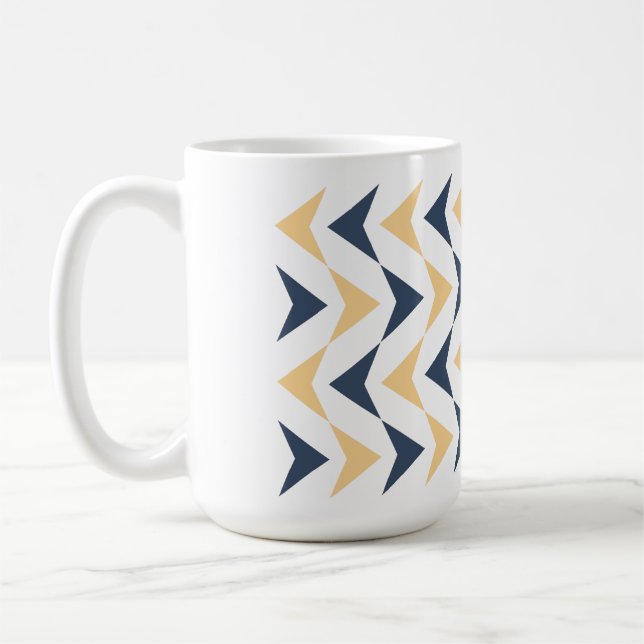 Argyle arrows coffee mug (Left)