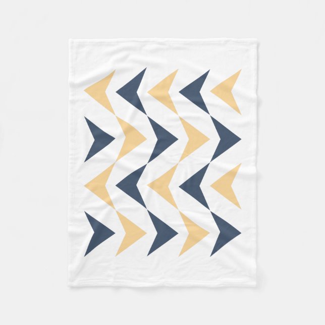 Argyle arrows fleece blanket (Front)