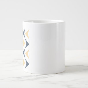 Argyle arrows large coffee mug