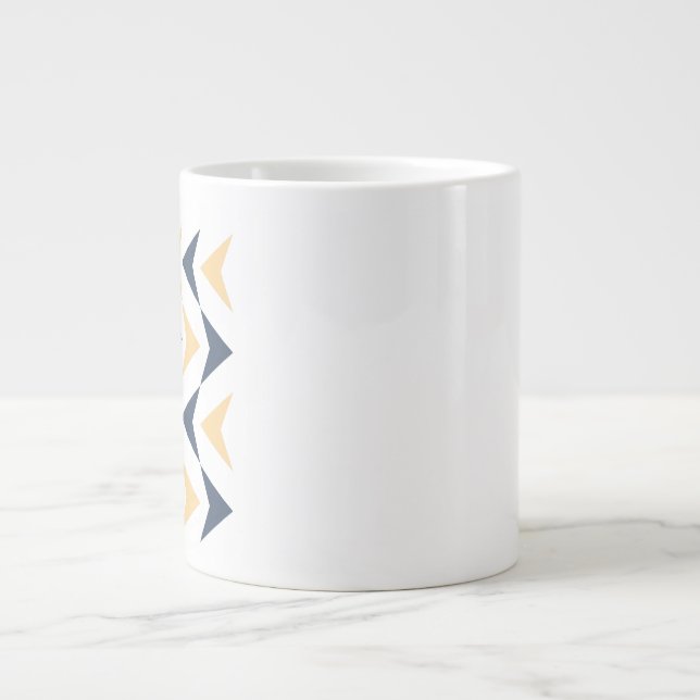 Argyle arrows large coffee mug (Front)