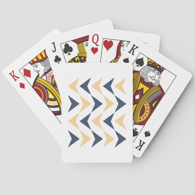 Argyle arrows playing cards (Back)