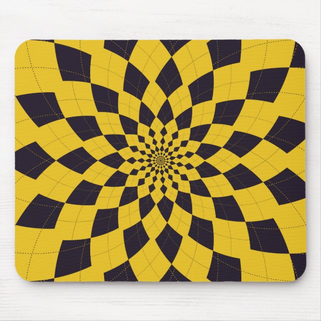 Argyle Burst/Flower - Taxi Mouse Pad (Front)