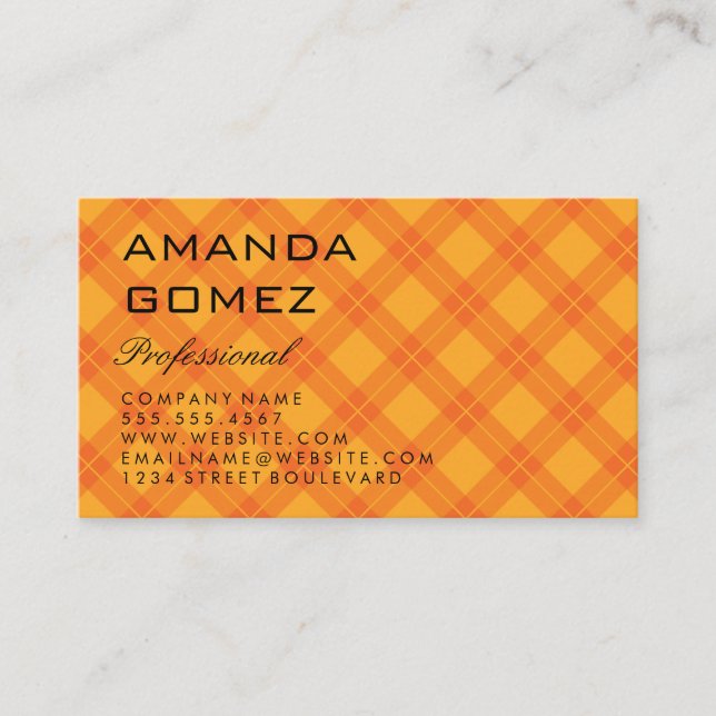 Argyle Business Card (Front)