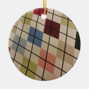 Argyle Ceramic Ornament