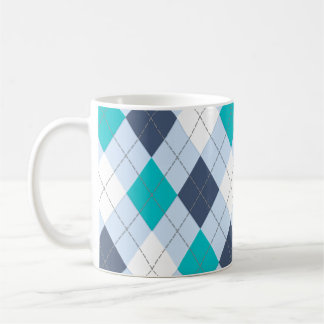 Argyle: Code Name “Eclectic Blue” mug