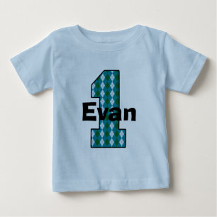 Argyle First Birthday Boy Shirt