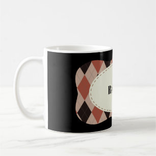 Argyle Frame Customisable Coffee Mug