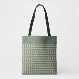  Argyle green pattern name  tote bag