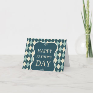 Argyle Happy Father's Day Holiday Card