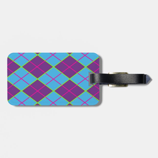 Argyle Luggage Tag (Back Horizontal)
