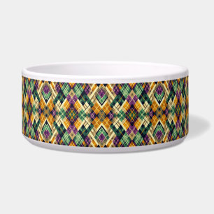 Argyle Mardi Gras yellow purple green