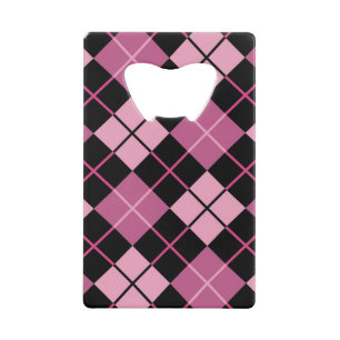Argyle Pattern in Black and Pink