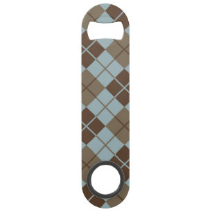 Argyle Pattern in Blue and Taupe