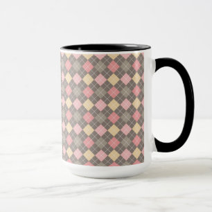 Argyle Pattern Mug