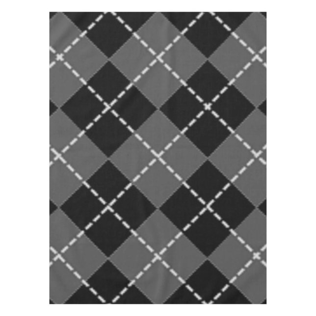ARGYLE PATTERN TABLECLOTH (Front)