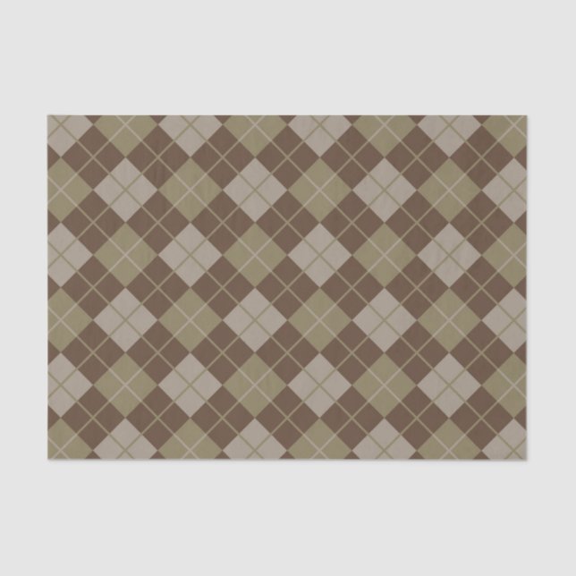 Argyle Pattern Tissue Paper (Front)