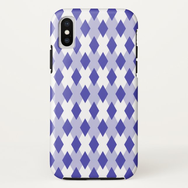 Argyle Plaid Pattern_4A46B0 Case-Mate iPhone Case (Back)