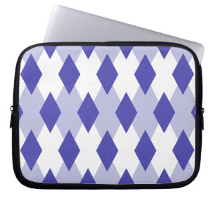 Argyle Plaid Pattern_4A46B0 Laptop Sleeve