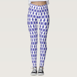 Argyle Plaid Pattern_4A46B0 Leggings