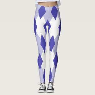 Argyle Plaid Pattern_4A46B0 Leggings